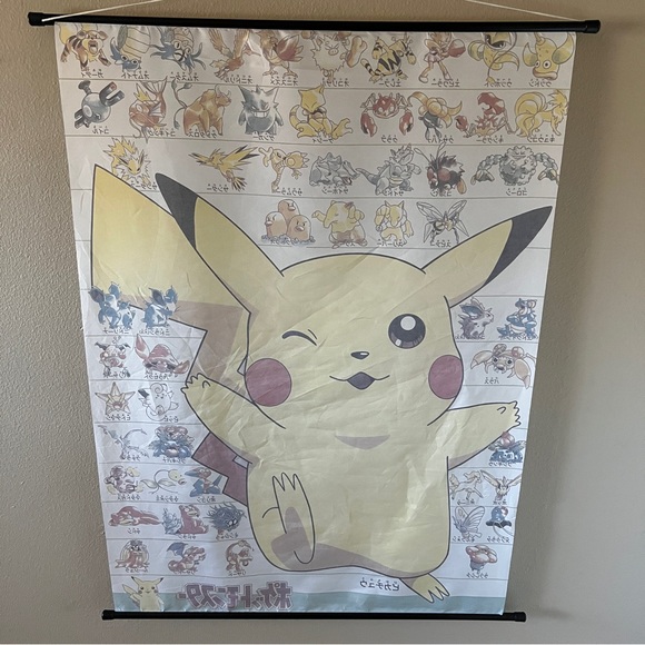 Vintage Pokémon Wall Scroll - Picture 3 of 5